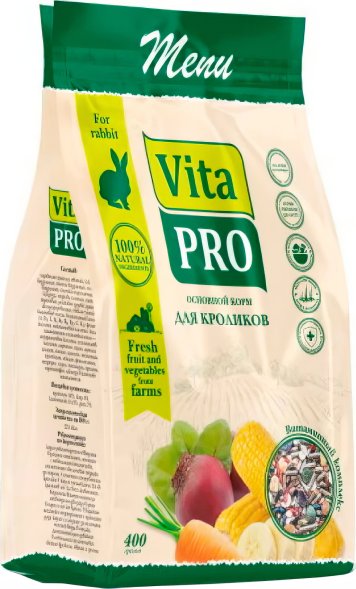 Vita Pro - Основной корм для кроликов, 400 г