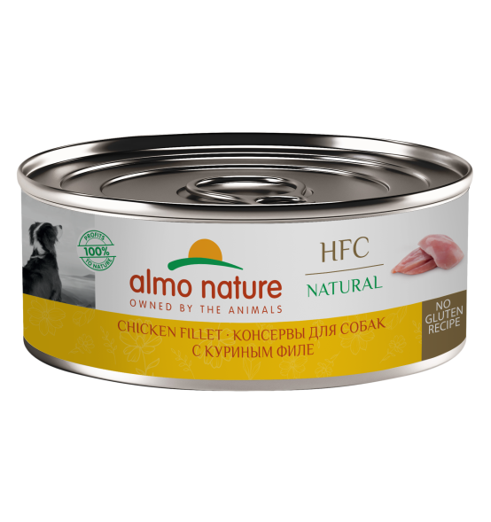 Almo Nature HFC - Корм консервированный полнорационный для собак с куриным филе