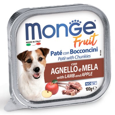 Monge Dog Fruit - Консервы для собак ягненок с яблоком 100г Monge Dog Fruit - Консервы для собак ягненок с яблоком 100г