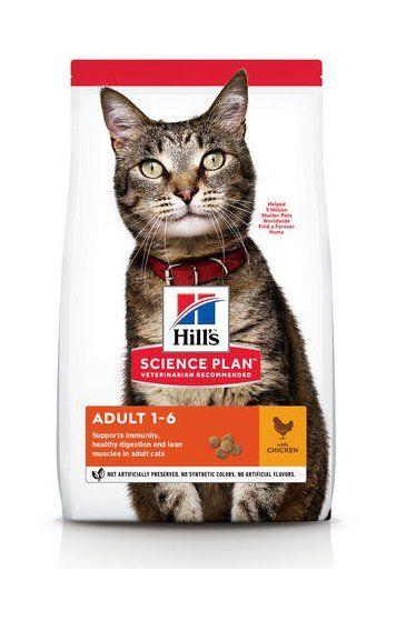 Hill's Science Plan Adult Optimal Care Chicken - Сухой корм для кошек с курицей