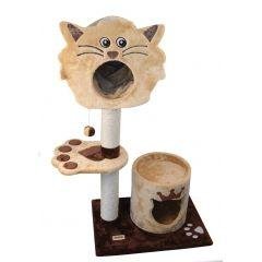 Dezzie - Дом-когтеточка для кошек &amp;quot;Анкара&amp;quot;, 40*57*108см, сизаль,дерево