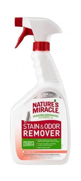 Nature's Miracle Remover Spray - Универсальный уничтожитель пятен и запахов для кошек, с ароматом дыни 946гр