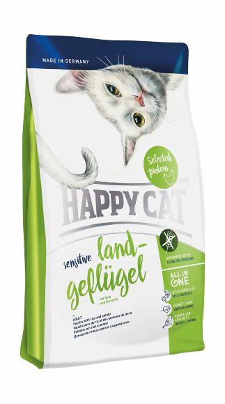 Happy Cat Sensitive Grainfree Geflugel - Сухой корм для кошек с чувствительным пищеварением, с птицей