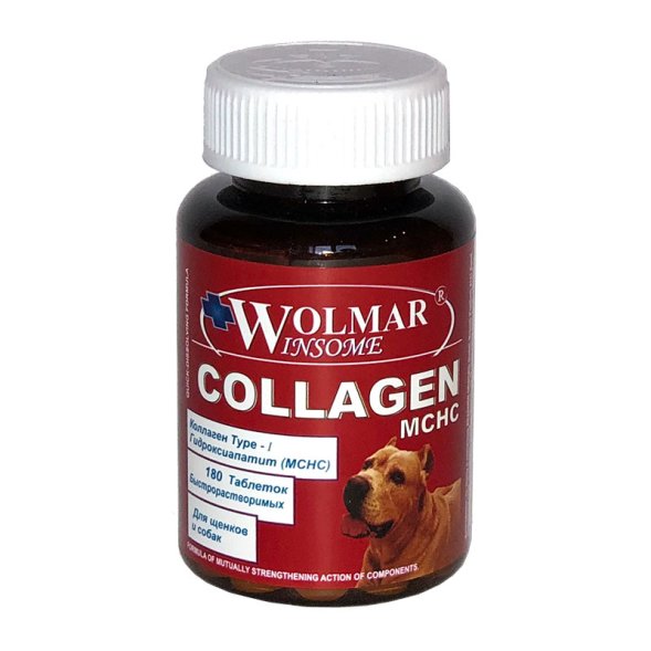 Wolmar Collagen MCHC - Хондропротектор для собак 180 таб