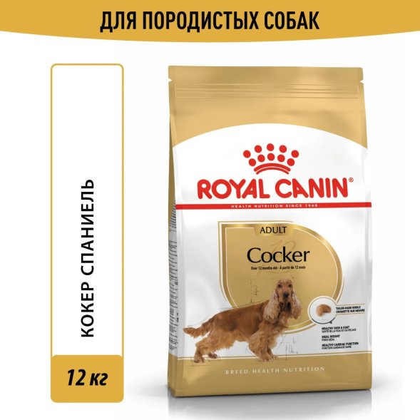 Royal Canin Cocker Adult - Для взрослых собак кокер спаниель