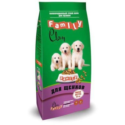 Clan Family - Сухой корм для щенков всех пород с курицей 10 кг Clan Family - Сухой корм для щенков всех пород с курицей 10 кг