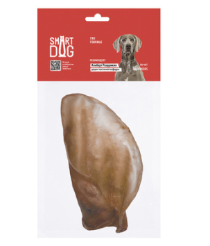 Smart Dog - Лакомство для собак, Ухо говяжье, 50 гр