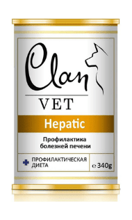 Clan Vet Hepatic - консервы для собак профилактика заболеваний печени 340 гр