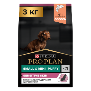 Pro Plan Sensitive - Сухой корм для щенков миниатюрных и мелких пород с лососем (Puppy Small & Mini Derma)