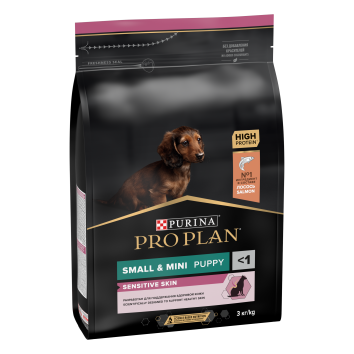 Pro Plan Sensitive - Сухой корм для щенков миниатюрных и мелких пород с лососем (Puppy Small & Mini Derma)