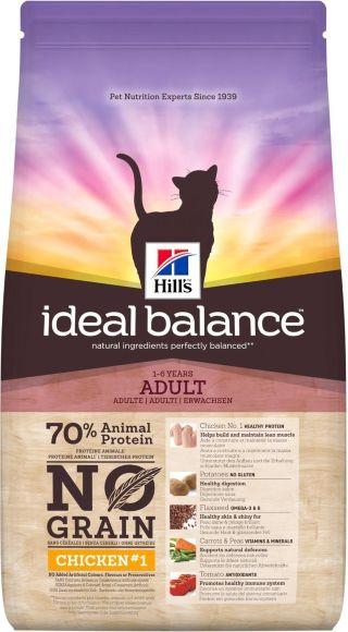 Hills Ideal Balance - Беззерновой корм для кошек с курицей и картофелем