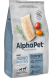 AlphaPet СуперПремиум Monoprotein (Монопротеин) - Сухой корм для взрослых собак средних и крупных пород, с Белой Рыбой, 12 кг