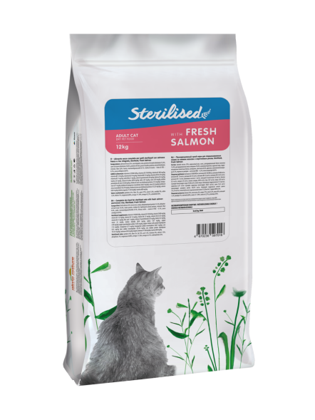 Almo Nature Холистик Sterilised - Сухой корм для стерилизованных кошек, со свежим лососем