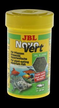 JBL NovoVert - Основной корм в форме хлопьев для растительноядных пресноводных аквариумных рыб