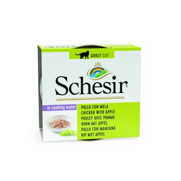Schesir - Консервы для кошек с цыпленком и яблоком 75гр
