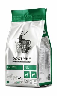 Doctrine - Сухой корм для взрослых собак мелких пород, с Телятиной и Олениной