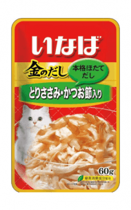 Inaba Kinnodashi - Консервы для кошек, Куриное филе с Кацуобуси, 60 гр