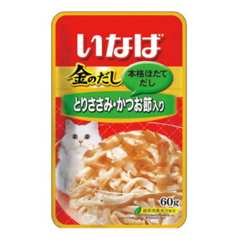 Inaba Kinnodashi - Консервы для кошек, Куриное филе с Кацуобуси, 60 гр