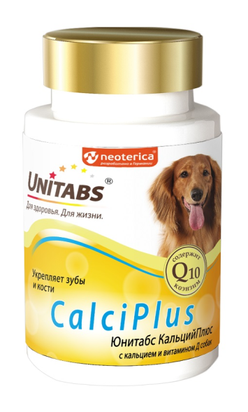 Neoterica - Витамины для собак Unitabs CalciPlus, 100 табл
