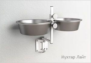Настенная подставка с мисками для Собак &amp;quot;Мухтар Лайт&amp;quot;