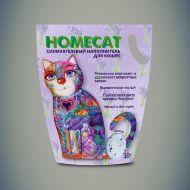 HomeCat - Силикагелевый наполнитель с ароматом лаванды 1,8 кг(3,8л) 