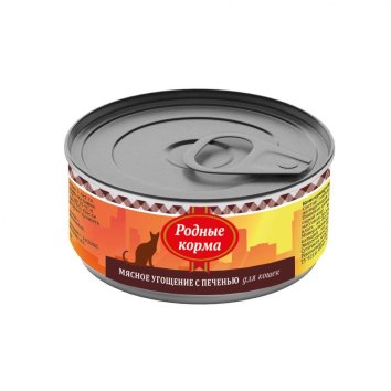 Родные Корма - Консервы для кошек с печенью 100гр