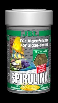 JBL Spirulina - Основной корм премиум-класса в форме хлопьев для растительноядных аквариумных рыб
