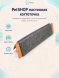 PetSHOP - Когтеточка настенная угловая из ковролина с мятной пропиткой, серая, 57x24x1,5 см