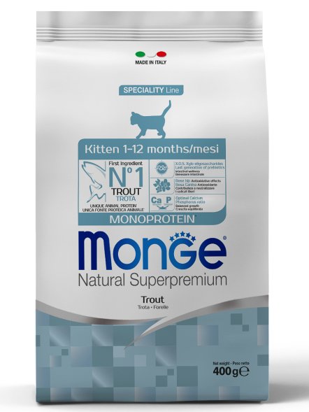 Monge Monoprotein (Монопротеин) - Сухой корм для котят с форелью