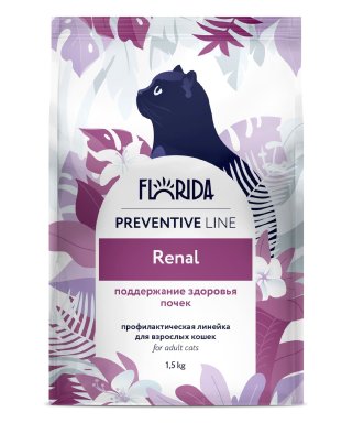 Florida Preventive Line Renal- Сухой корм для кошек, при заболеваниях почек (Профилактика)