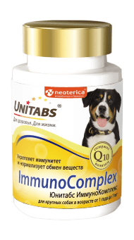 Neoterica - Витамины для собак крупных пород Unitabs ImmunoComplex, 100 табл