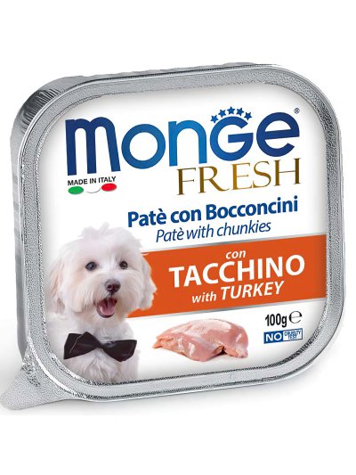 Monge Dog Fresh - Консервы для собак индейка 100г