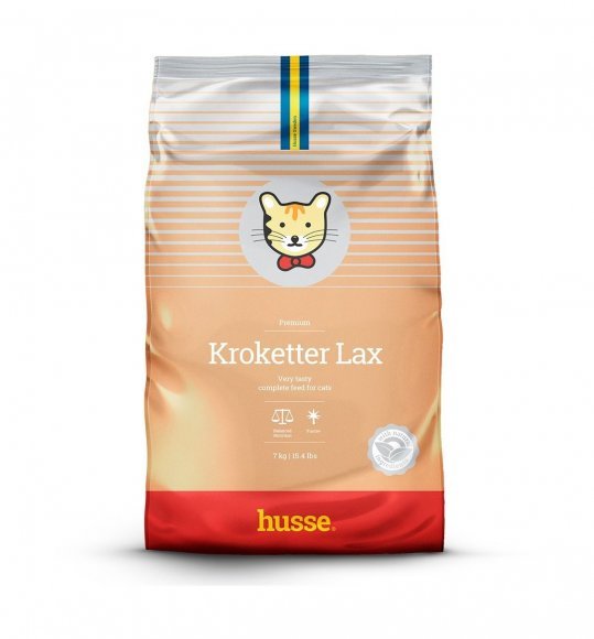 Husse Kroketter Lax - Сухой корм для взрослых кошек