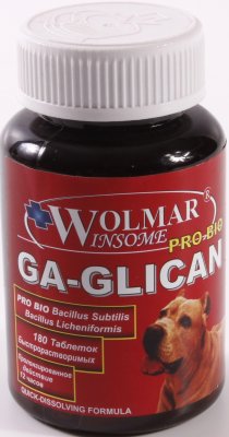 Wolmar Pro Bio Ga-Glican - Синергический хондропротектор для собак 180 таб Wolmar Pro Bio Ga-Glican - Синергический хондропротектор для собак 180 таб