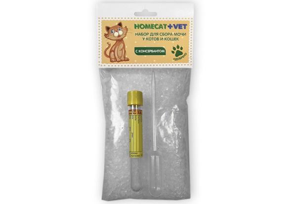Homecat Vet - Набор для сбора мочи у котов и кошек с консервантом