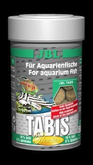JBL Tabis - Дополнительный корм премиум-класса в форме таблеток для пресноводных и морских аквариумных рыб, 100 мл (60 г)