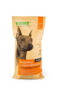 TitBit - Гипоаллергенный сухой корм для собак с индейкой и картофелем