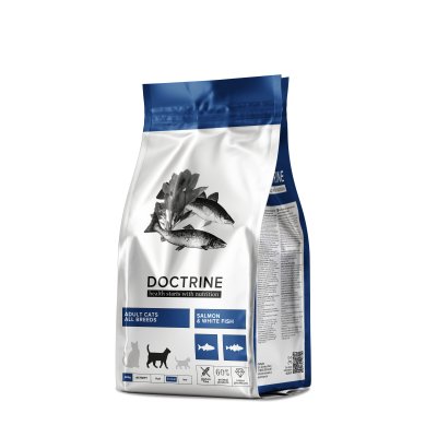 Doctrine - Сухой корм для взрослых кошек и котов, с Лососем и Белой рыбой Doctrine - Сухой корм для взрослых кошек и котов, с Лососем и Белой рыбой