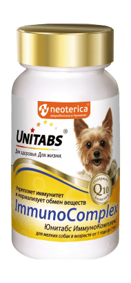Neoterica - Витамины для мелких собак Unitabs ImmunoComplex, 100 табл