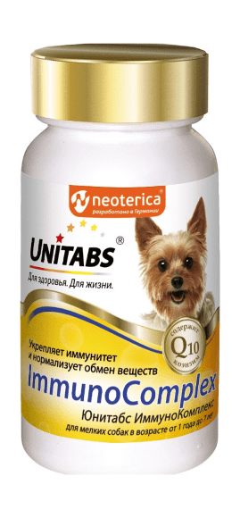 41655.580 Neoterica - Vitamini dlya melkih sobak Unitabs ImmunoComplex, 100 tabl kypit v zoomagazine «PetXP» Neoterica - Витамины для мелких собак Unitabs ImmunoComplex, 100 табл