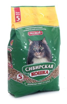 Сибирская кошка - Лесной - Древесный наполнитель