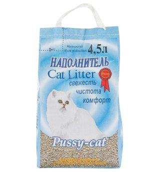 Pussy Cat - Цеолитовый наполнитель для кошачьего туалета 4,5л