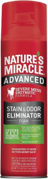 Nature's Miracle Stain&Odor - Пена-уничтожитель пятен и запахов с усиленной формулой для собак 518гр