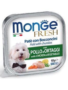 Monge Dog Fresh - Консервы для собак курица с овощами 100г