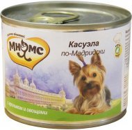 Мнямс - Консервы для собак Касуэла по-мадридски (кролик с овощами) 200 г