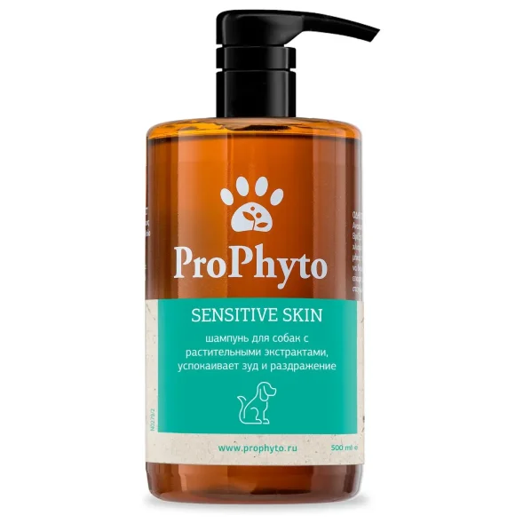 ProPhyto SENSITIVE - Жидкий шампунь для собак с растительными экстрактами против зуда и раздражения