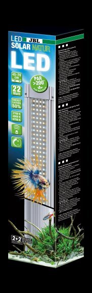 JBL LED SOLAR NATUR 68W - Высокопроизводительный светодиодный светильник для пресноводных аквариумов, 145-170 см, 68 Вт, 1448/1500 мм