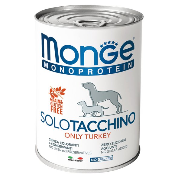 Monge Dog Monoproteico Solo - Консервы для собак паштет из индейки
