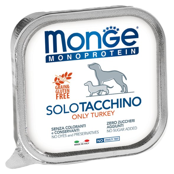 Monge Dog Monoproteico Solo - Консервы для собак паштет из индейки
