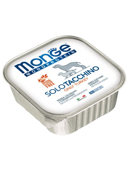 Monge Dog Monoproteico Solo - Консервы для собак паштет из индейки